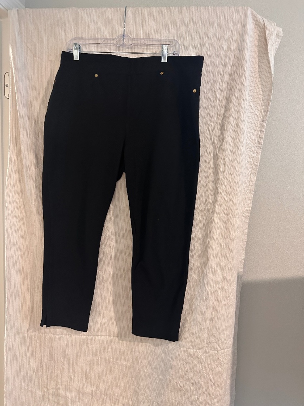 Michael Kors Black Cropped Skinny Pants XL